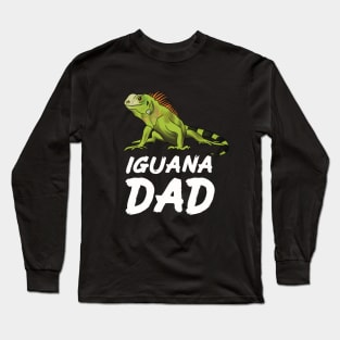 Iguana Dad for Iguana Lovers, White Long Sleeve T-Shirt